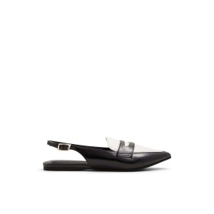 Mocassin Call It Spring Elodiee Femme Black/White | TLW-308541